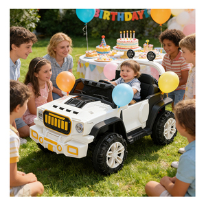 รถยนต์ไฟฟ้าสำหรับเด็กแบบออฟโรด มอเตอร์คู่ 390 แบตเตอรี่ 12V7Ah พร้อมบลูทูธ แอปพลิเคชัน แผงควบคุม ระบบสวิง ช่องเสียบ USB เล่นเพลง ไฟแฟลช ทนทานต่อแรงกระแทก - Product Image 4