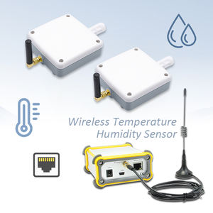 Sistema de Sensores Inalámbricos Industriales de Temperatura y Humedad, 2 Conjuntos de Sensores Inalámbricos para Registro Remoto de Temperatura y Humedad - Product Image 1
