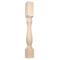 Pieds de table de remplacement en bois de pin noueux non fini, fabriqués sur mesure pour table à manger