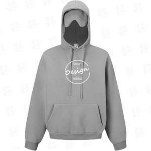 Felpa con Cappuccio Personalizzata con Ricamo, in Cotone French Terry, con Maschera per Occhi Integrata, per <span class=keywords><strong>Uomo</strong></span> - Product Image 3