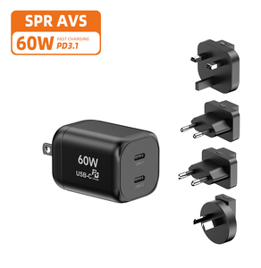 60W gan USB Loại C sạc với SPR/ AVS cho iphone17 PPS 45W sạc nhanh cho Samsung QC3.0 pd3.0 cho bộ sạc điện thoại iphone16 - Product Image 1