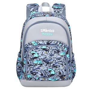 Zmbaby Student Backpack 15 Inches Large Capacity School Bag For Boys Animal Print Pattern - Product Image 5