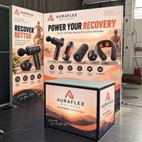 Support d'affichage rétroéclairé en aluminium avec logo personnalisé, éclairage LED uniforme haute luminosité, installation rapide et stable