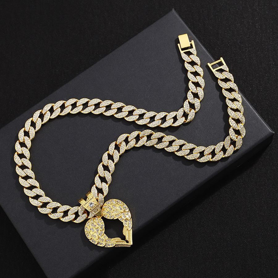 【HIGHSCHOOLDISCO】Heart Cubic Mix Chain Necklace ネックレス Amazon.com: Dtexhif Heart Diamond Necklaces for Women 14K