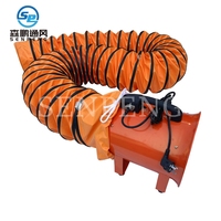 Tuyau de ventilation flexible en PVC - Conduit d'air renforcé en spirale orange pour l'évacuation et la ventilation industrielle