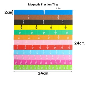 Bloques Magnéticos <span class=keywords><strong>de</strong></span> Fracciones HY, Materiales Matemáticos Montessori para que los Niños Aprendan Equivalencia <span class=keywords><strong>de</strong></span> Fracciones, Manipulativos Matemáticos para Fracciones <span class=keywords><strong>de</strong></span> <span class=keywords><strong>4</strong></span>.º Grado - Product Image 6