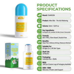 Tube de 30 ml d'huiles essentielles végétales <span class=keywords><strong>anti</strong></span>-démangeaisons après piqûre avec éponge - Product Image 2