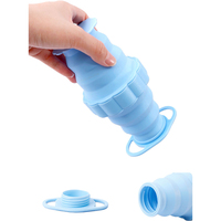 Nouvelle bouteille d'eau en silicone de 400 ml, grande capacité, portable, pliable, pour les voyages, le camping, la randonnée, les sports de plein air