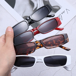 Fashion Narrow Frame <strong>Sunglasses</strong> Small Rectangle Glasses <strong>Retro</strong> UV400 Sun Glasses Vintage Square Eyewear - Product Image 4