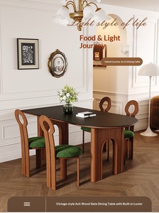 <span class=keywords><strong>Mesa</strong></span> de <span class=keywords><strong>Comedor</strong></span> de <span class=keywords><strong>Madera</strong></span> <span class=keywords><strong>Maciza</strong></span> de Estilo Francés de <span class=keywords><strong>Segunda</strong></span> <span class=keywords><strong>Mano</strong></span>, Forma Semicircular para Apartamentos Pequeños - Product Image 5