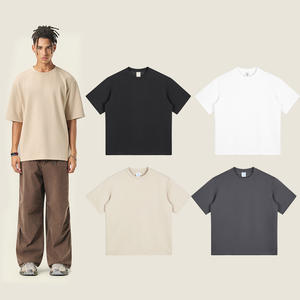 <span class=keywords><strong>Camiseta</strong></span> de Algodón de Alta Calidad, 230 g/m², Personalizable, Unisex, Estilo Holgado, Hip Hop, Hombros Caídos, Manga Corta - Product Image 5