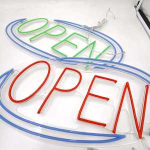 ป้ายไฟนีออน LED แบบเปิดร้าน รูปทรงวงรี หลายสี สำหรับตกแต่งร้านค้า ร้านอาหาร - Product Image 2