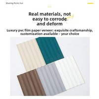 Panel Dinding & Plafon Bergelombang dari Serat Bambu-Kayu Solid Modern Buatan Pabrik, Ramah Lingkungan