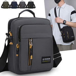 Fashion Men's Shoulder Bag Oxford Cloth Portable Crossbody Bag For Everyday Commute Gray Black Blue Military Green - Product Image 1
