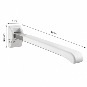 Barre d'appui murale de sécurité robuste en acier inoxydable 304, design moderne et luxueux, pour salle de bain - Product Image 3