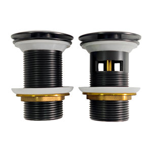 <span class=keywords><strong>Évier</strong></span> escamotable en laiton peint noir, acier inoxydable, 1 1/4 pouce, <span class=keywords><strong>ressort</strong></span> anti-fuite pour lavabo de salle de bain - Product Image 5