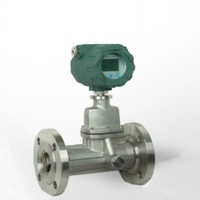 Medidor de flujo de vapor de gas por precesión de vórtice para agua líquida sanitaria industrial de China, medidor de remolino sumergible 485 enchufable OEM para fluidos y aire