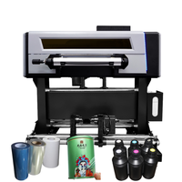 Nouvelle imprimante d'autocollants UV DTF A2 Qinyu haute vitesse rouleau à rouleau avec double tête d'impression XP600 et laminateur, garantie 1 an