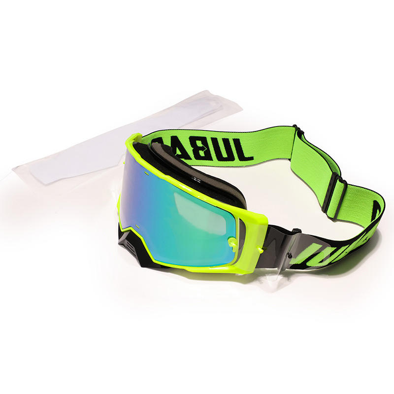 Rasgón verde fluorescente apagado