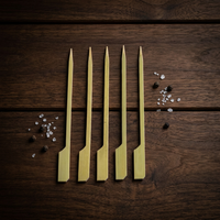 Piques à barbecue jetables en bambou de 9 cm pour grillades et burgers, personnalisables avec logo, ensemble d'outils de barbecue, pour la cuisine et les fêtes
