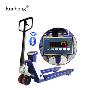 팔레트 손 Muanal 3 톤 2 톤 무게 수동 전기 스케일 잭 트럭 3000kg <span class=keywords><strong>1.5</strong></span> 전자 지게차 팔레트 스케일 - Product Image 1