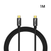 Câble de données Thunderbolt 4 double Type C 40 Gbit/s USB-C PD 100 W 5 A/20 V 8K HD pour transfert de données USB-C pour MacBook, câble USB4.0