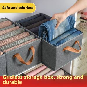 منظم ملابس بأدراج، حقائب تخزين لغرفة المعيشة، تصميم حديث بإطار فولاذي ولوح بولي بروبيلين، قابل للطي ثلاثي الأبعاد - Product Image 4