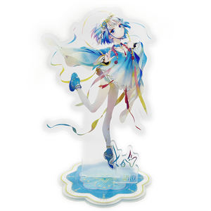 Прозрачная акриловая подставка с аниме-фигуркой на заказ, настольное украшение, персонализированная акриловая подставка с аниме - Product Image 3