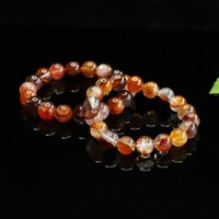Bracelets en quartz naturel 3A avec fleurs incluses Aiyu en gros, bracelets en cristal uniques, diffusion en direct e-commerce