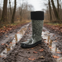 Bottes d'équitation et de chasse longues personnalisées, imperméables, avec doublure en fourrure, pour femmes, hiver, été, automne, hauteur genou, pour la pluie et la neige, vente en gros
