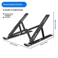 Support pour ordinateur portable en plastique Vicsound, pliable et réglable, base de refroidissement, pour tablette et bureau, portable, 4,5x24CM, vente en gros, réduction de 70%