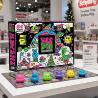 Calendrier de l'Avent Squishmas : Boîte Mystère de Compte à Rebours des Fêtes, Coffret Cadeau avec 13 Mini-Animaux Squishy, Thème Océan Sous-Marin, Ensemble de Jouets