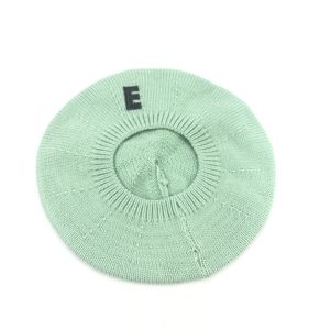 Topi Baret Rajut Warna Solid Musim Gugur Musim Dingin 2023, Fashion Terbaru 100% Akrilik untuk Bayi Perempuan, Topi Hangat Berbahan Wol - Product Image 3