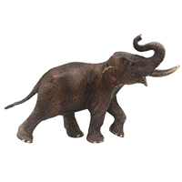 OEM ODM Ensemble de jouets animaux en plastique PVC, famille d'éléphants réalistes, écologiques, éducation précoce, certifié ASTM, unisexe, 1/60