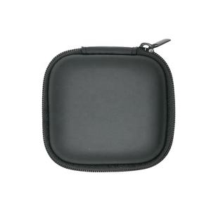 Coque rigide carrée transportant un étui à fermeture éclair EVA pour écouteurs - Product Image 3