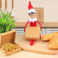 Vente en gros de mini plateaux à pizza personnalisables et de boîtes en papier jetables de qualité alimentaire emballage forme personnalisable