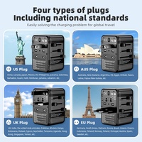 Worldplug GaN PD 70W Adaptateur de prise de courant international Chargeur Adaptateur de voyage universel