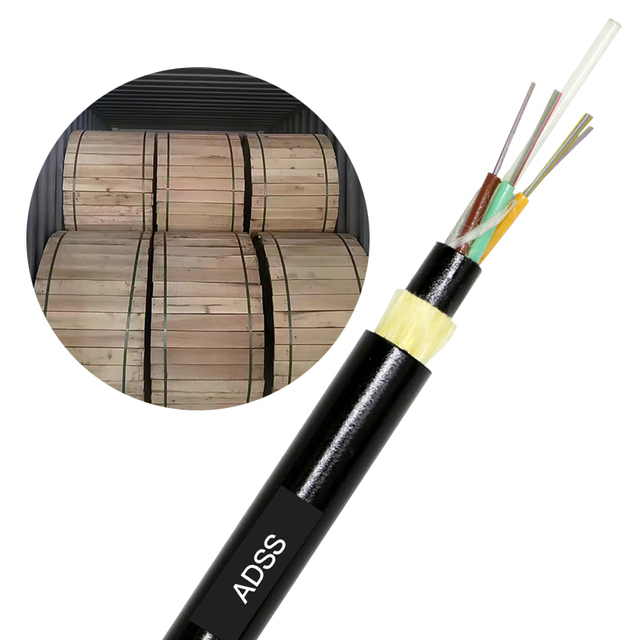 TTI Fiber Factory's ADSS 24-Core GYFH Optical Cable with Central Micro Beam Tube 5G Communication Cables