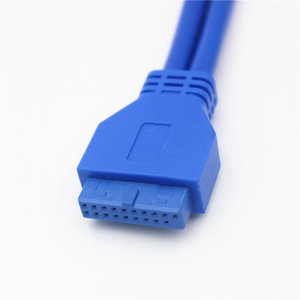 Usb 3.0 Dual Port I O Shield Cable Half Height Motherboard 20 Pin To Usb 3.0 Small <b>Case</b> Rear I O Shield Expansion Card - Product Image 1