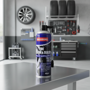 Produit d'entretien automobile, spray liquide pour l'entretien et la réparation des pneus, scellant et gonfleur de pneus - Product Image 3