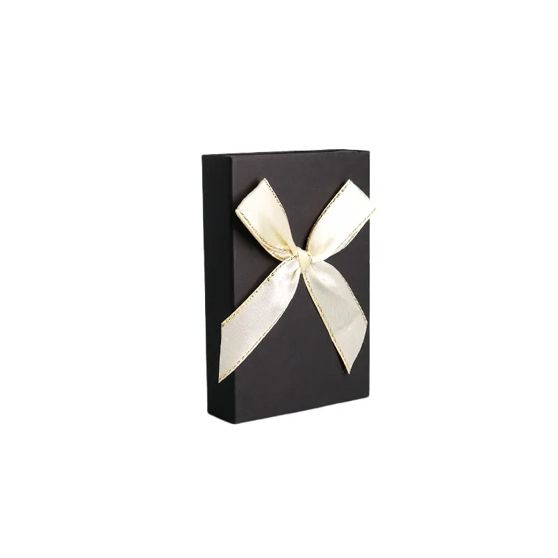 Black rectangle bow gift box Valentine's Day birthday packaging box lipstick creative gift box