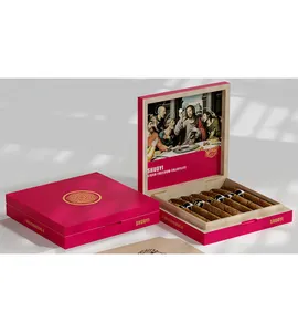 Scatola di sigari di cedro spagnolo Logo personalizzato imballaggio in legno Humidor scatola di sigari