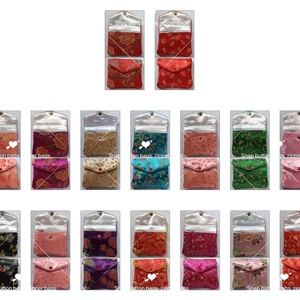 ซองกำมะหยี่ใส่เครื่องประดับแบบมีโลโก้  ซองกำมะหยี่สีแดง  ถุงใส่สร้อยคอ  ซองกำมะหยี่ไมโครไฟเบอร์สำหรับใส่เครื่องประดับ - Product Image 1