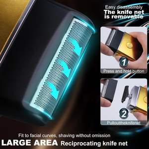 ชุดปัตตาเลี่ยนไร้สายแบบมืออาชีพสำหรับผู้ชายเครื่องโกนหนวดและเครื่องเล็มเครา - Product Image 4