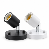 Douille de lampe E26 E27 avec angle réglable à 180 degrés pour montage mural et au plafond, éclairage domestique et commercial