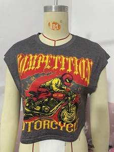 2 pezzi Set di abiti da donna 2025 estate alla moda con stampa top senza maniche t-shirt e Shorts Set <span class=keywords><strong>Casual</strong></span> <span class=keywords><strong>Sexy</strong></span> <span class=keywords><strong>abbigliamento</strong></span> da donna - Product Image 5