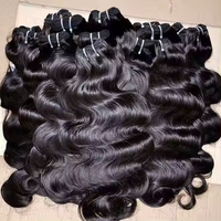 Grossiste de mèches de cheveux humains vierges brutes brésiliennes, alignées aux cuticules, qualité Mink, pour tissage
