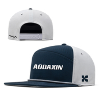 Gorra Azul Marino Personalizada con Logotipo, Tela de Nailon y Spandex Impermeable de 6 Capas, Cinturón Ajustable, Absorbente de Sudor