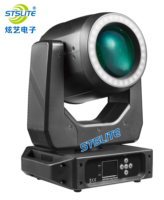 STSLITE - Venta Directa de Fábrica, Cabeza Móvil LED de 120W con Anillo, Control DMX512/Activación por Sonido, Clasificación IP33, RGB CRI90, Iluminación de 30000h