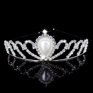 Mode mariée <span class=keywords><strong>mariage</strong></span> couronne femmes strass bandeau enfants princesse couronne en gros - Product Image 5